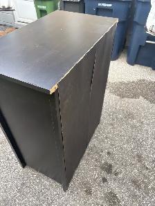 Free delivery used Dark Wood 4-Drawer Dresser - Photo 9