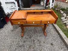 Free delivery antique Wooden Desk with Drawers