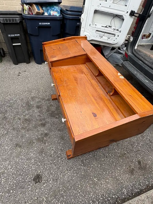 Free delivery antique Wooden Desk with Drawers - Photo 8