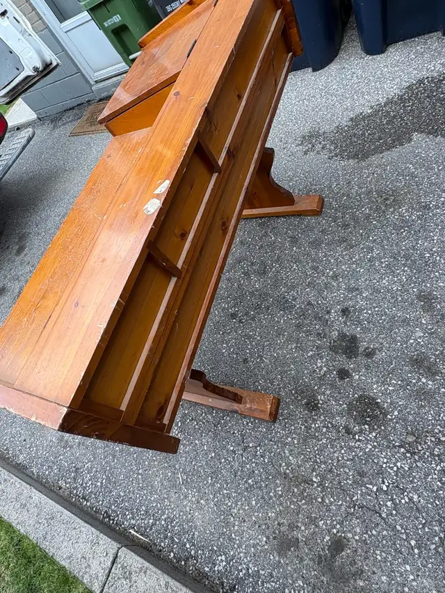 Free delivery antique Wooden Desk with Drawers - Photo 9