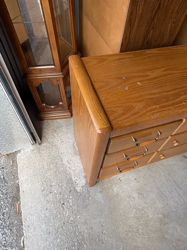 Free delivery used Wooden Dresser - Photo 2