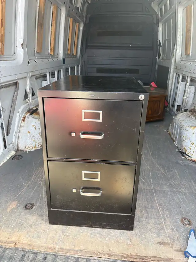 Free delivery used Black 2-Drawer Filing Cabinet