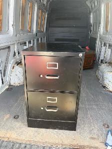 Free delivery used Black 2-Drawer Filing Cabinet