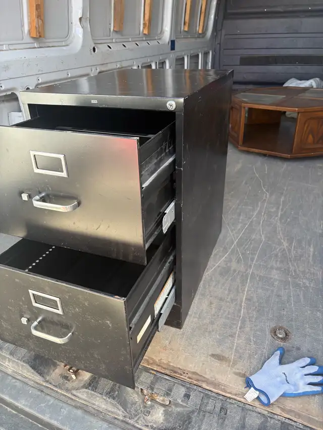 Free delivery used Black 2-Drawer Filing Cabinet - Photo 8