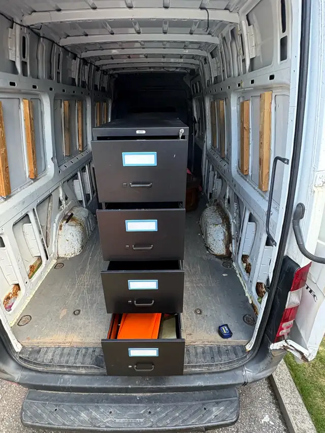 Free delivery used Black 4-Drawer Metal Filing Cabinet - Photo 7