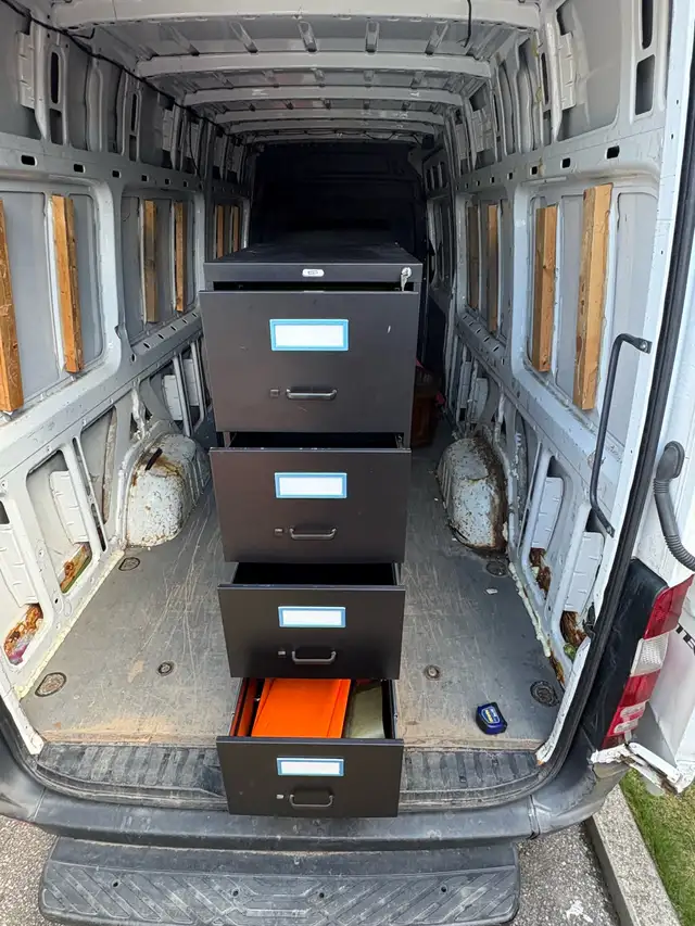 Free delivery used Black 4-Drawer Metal Filing Cabinet - Photo 8