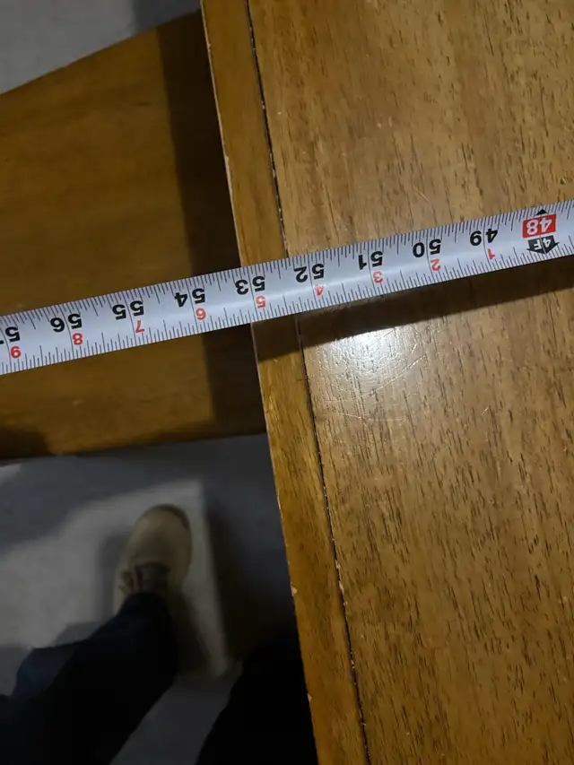 Free delivery used Wooden Dining Table with 6 Chairs - Photo 10