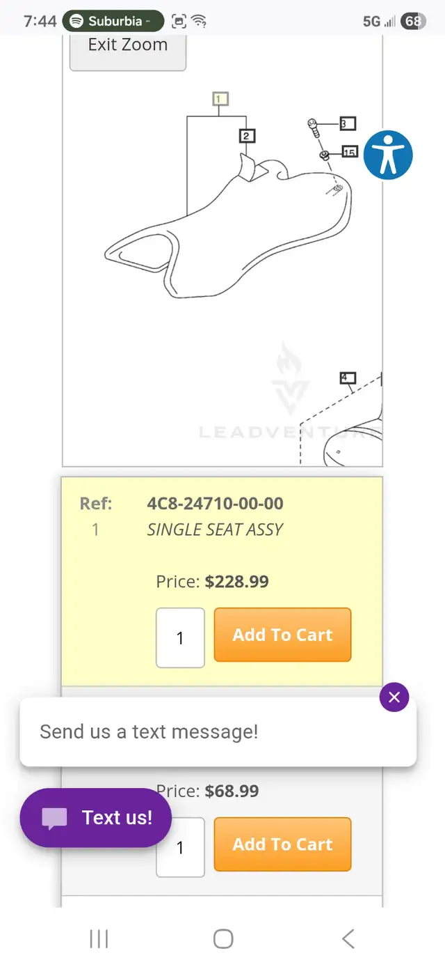 2007-2008 Yamaha R1 Front Riders And Rear Passanger Seat - Photo 6
