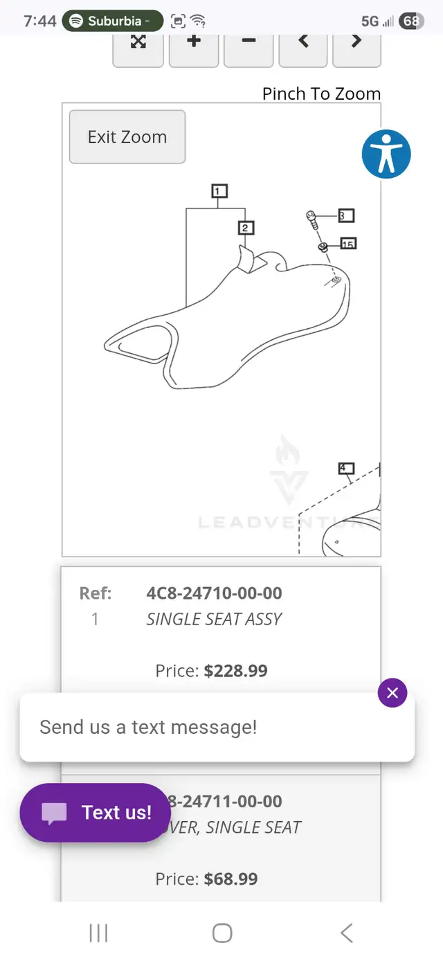 2007-2008 Yamaha R1 Front Riders And Rear Passanger Seat - Photo 7