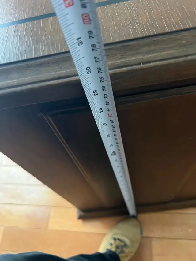 Free delivery used Dark Wood Executive Desk with Drawers - Photo 9