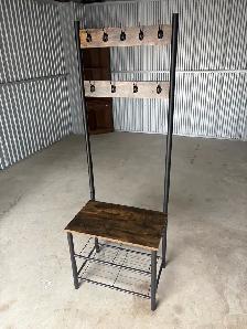 Free delivery used Entryway Hall Tree with Bench and Shoe Rack - Photo 6