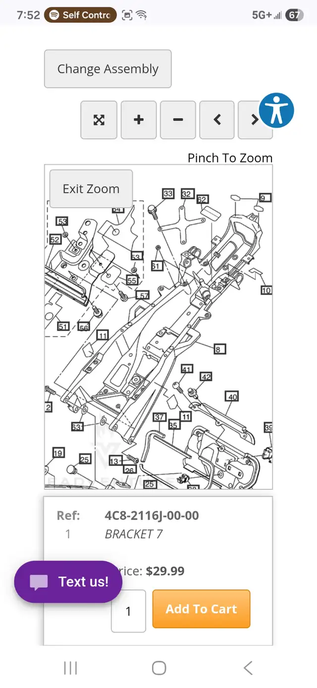 2007 Yamaha R1 4C8-21190-00-00REAR SUB FRAME COMPLETE As In Pic - Photo 2