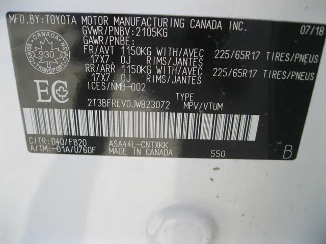 AUCTION - 2018 TOYOTA RAV4 LE - ONLINE - SATURDAY, APR 25 - 8 AM - Photo 10