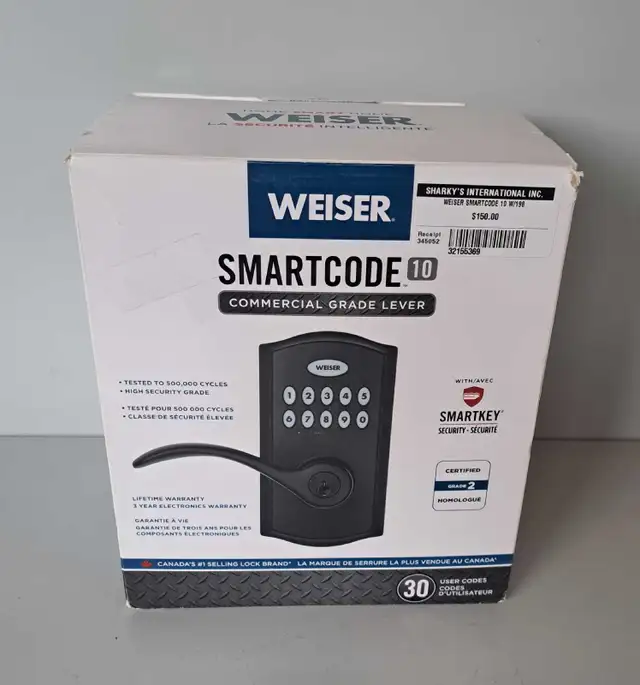 Weiner Smartcode 10 Door Lock (32155369)