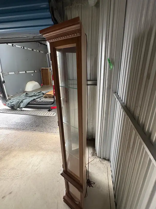 Free delivery used curio Glass Display Cabinet - Photo 7