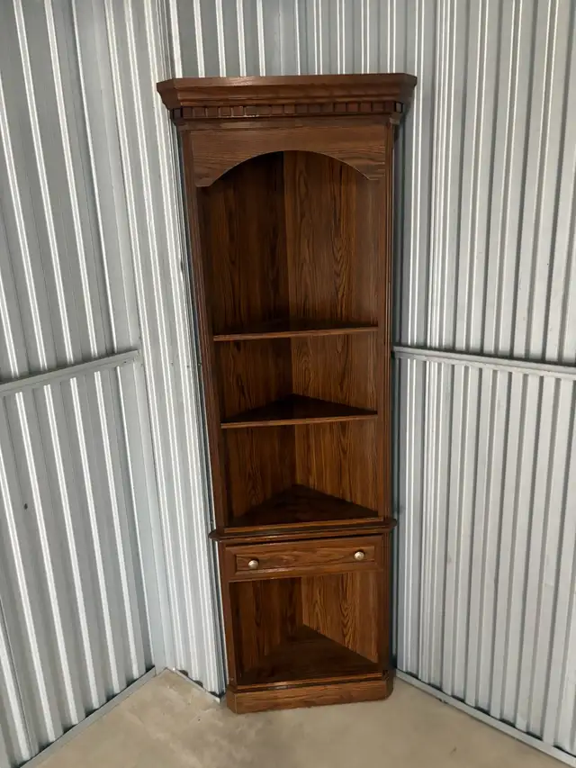 Free delivery used Wooden Corner Shelf Unit - Photo 5