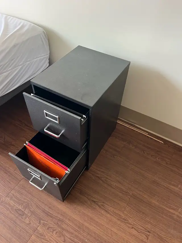 Free delivery used Black 2-Drawer Filing Cabinet - Photo 10