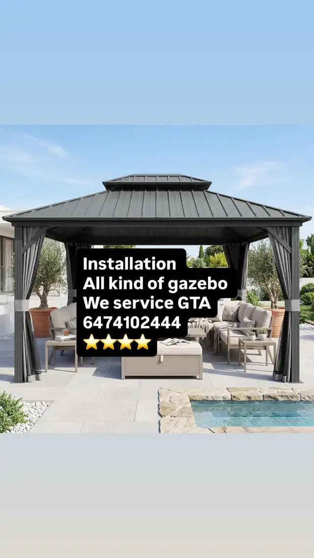 installation gazebo