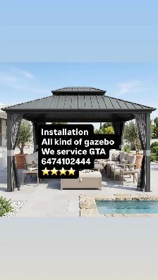 installation gazebo
