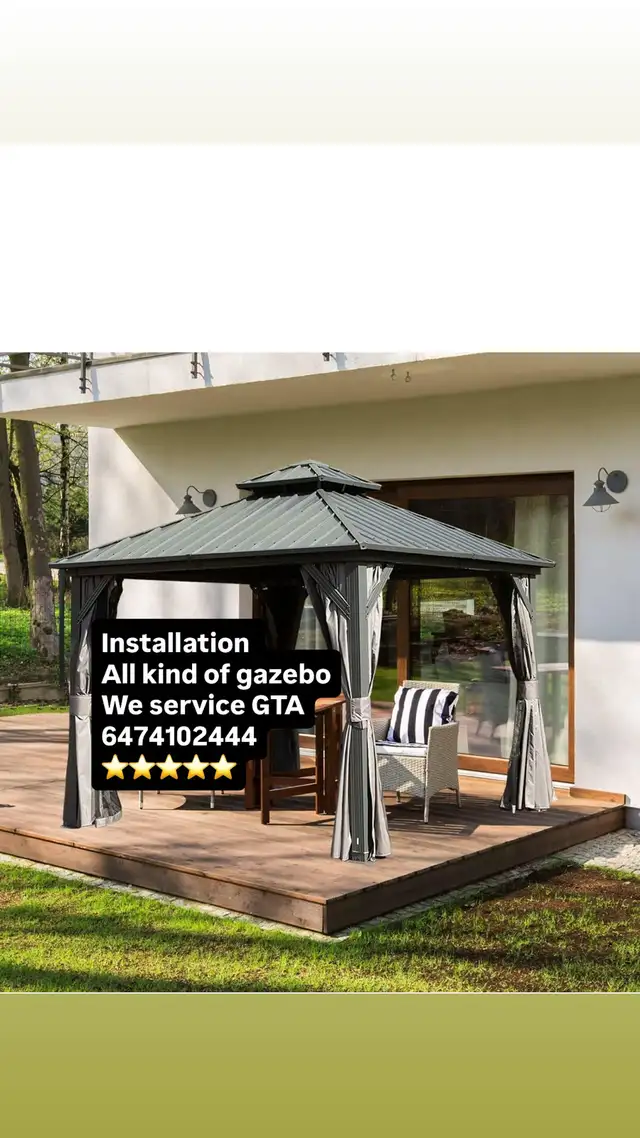 installation gazebo