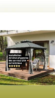 installation gazebo