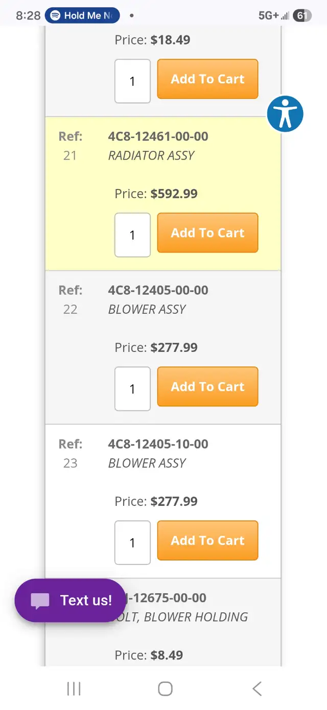 2007 Yamaha R1 4C8-12461-00-00RADIATOR ASSY Complete W 2 Fans - Photo 3
