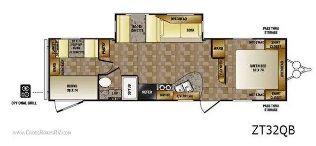2012 CrossRoads RV Zinger ZT32QB