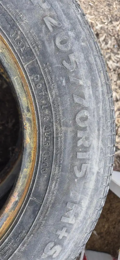 TIRES USED - 1 205/70R15   -- 2 205/70R14 - FREE