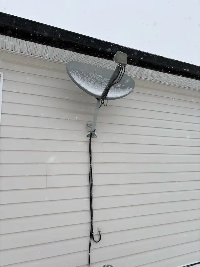 Satellite dish pointing