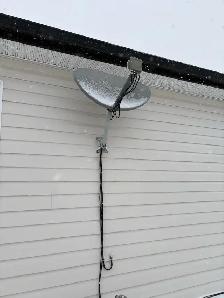 Satellite dish pointing