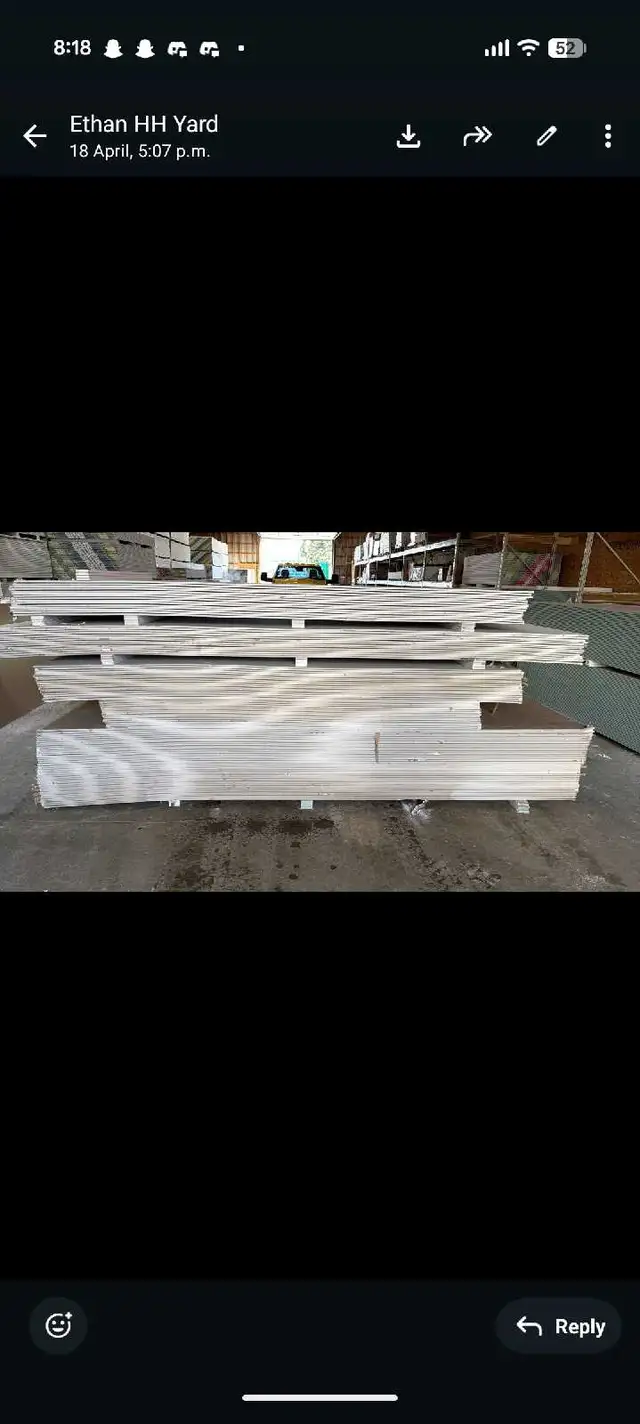 drywall and insulation.