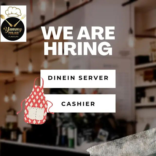 Restaurant Server & Cashier for Indian Restaurant - Brampton