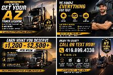 GET YOUR AZ TRUCK LICENSE FAST #1 TRUCKING SCHOOL IN TORONTO - Photo 2
