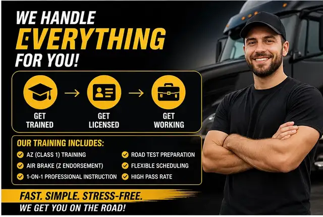 GET YOUR AZ TRUCK LICENSE FAST #1 TRUCKING SCHOOL IN TORONTO - Photo 4