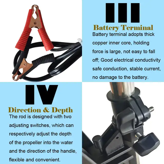 240lbs Thrust Electric Outboard Trolling Motor 028197 - Photo 7