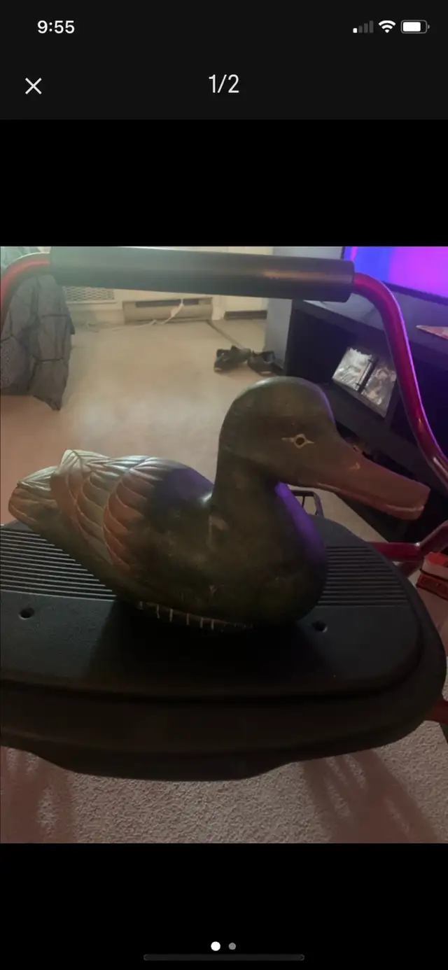 very nice wooden duck ornament!