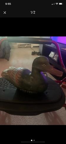 very nice wooden duck ornament!