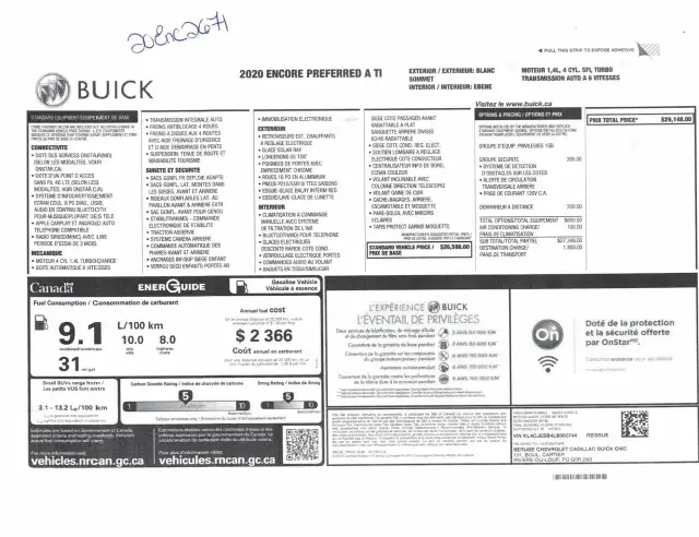 Buick Encore Preferred Awd Mags 2020 a vendre - Photo 9