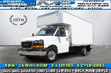 GMC Savana Cargo CUBE 14 PIEDS   DECK / CAMION NEUF / 9 KM / 6.6