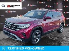 2021 Volkswagen Atlas Comfortline | VW CERTIFIED | LEATHER