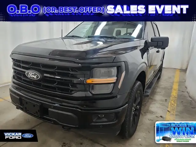 2024 Ford F-150 XLT 4WD 302A Black Edition Powerful 430HP Hybrid
