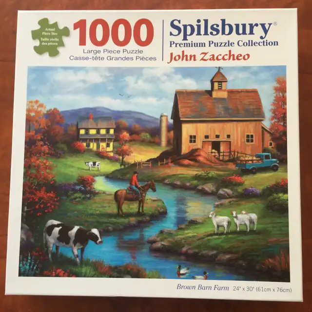 Casse-têtes / Puzzles (8 CT), 1000 LARGE pièces (noIV)