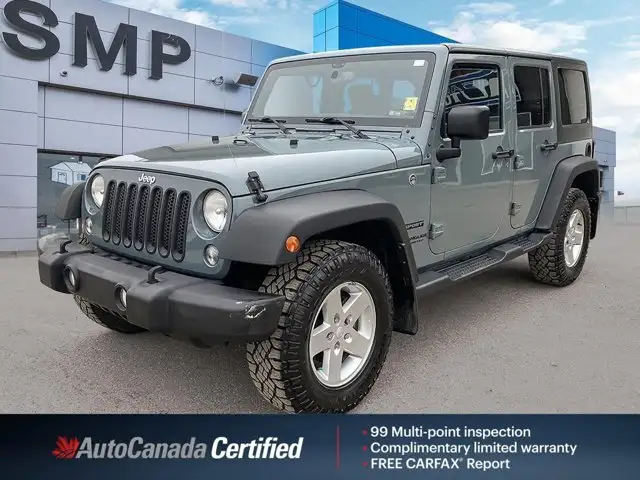 2015 Jeep Wrangler Unlimited Sport | 4X4 | V6 | Hitch