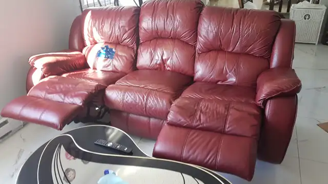 Sofa cuir/leather sofa. - Photo 3