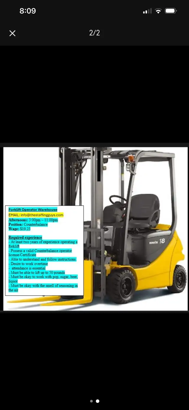 forklift Operator