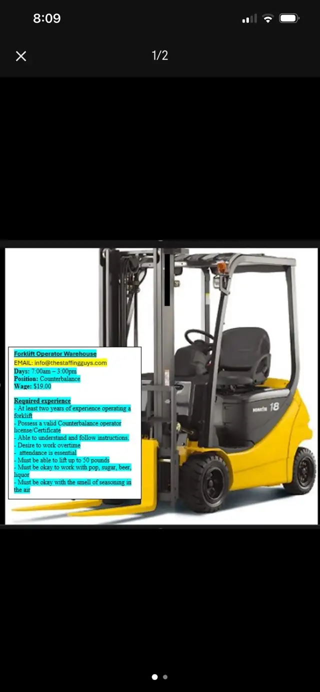 forklift Operator - Photo 2