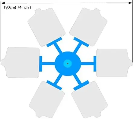 6 Color 6 Station Screen Printing Machine with Fix Board 006438 - Photo 3