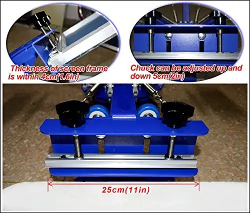 6 Color 6 Station Screen Printing Machine with Fix Board 006438 - Photo 4