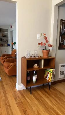 Mid century. TEAK TECK meubles. Buffet, bahut disques vinyles, b