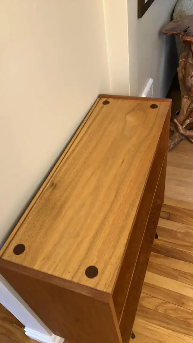 Mid century. TEAK TECK meubles. Buffet, bahut disques vinyles, b - Photo 5